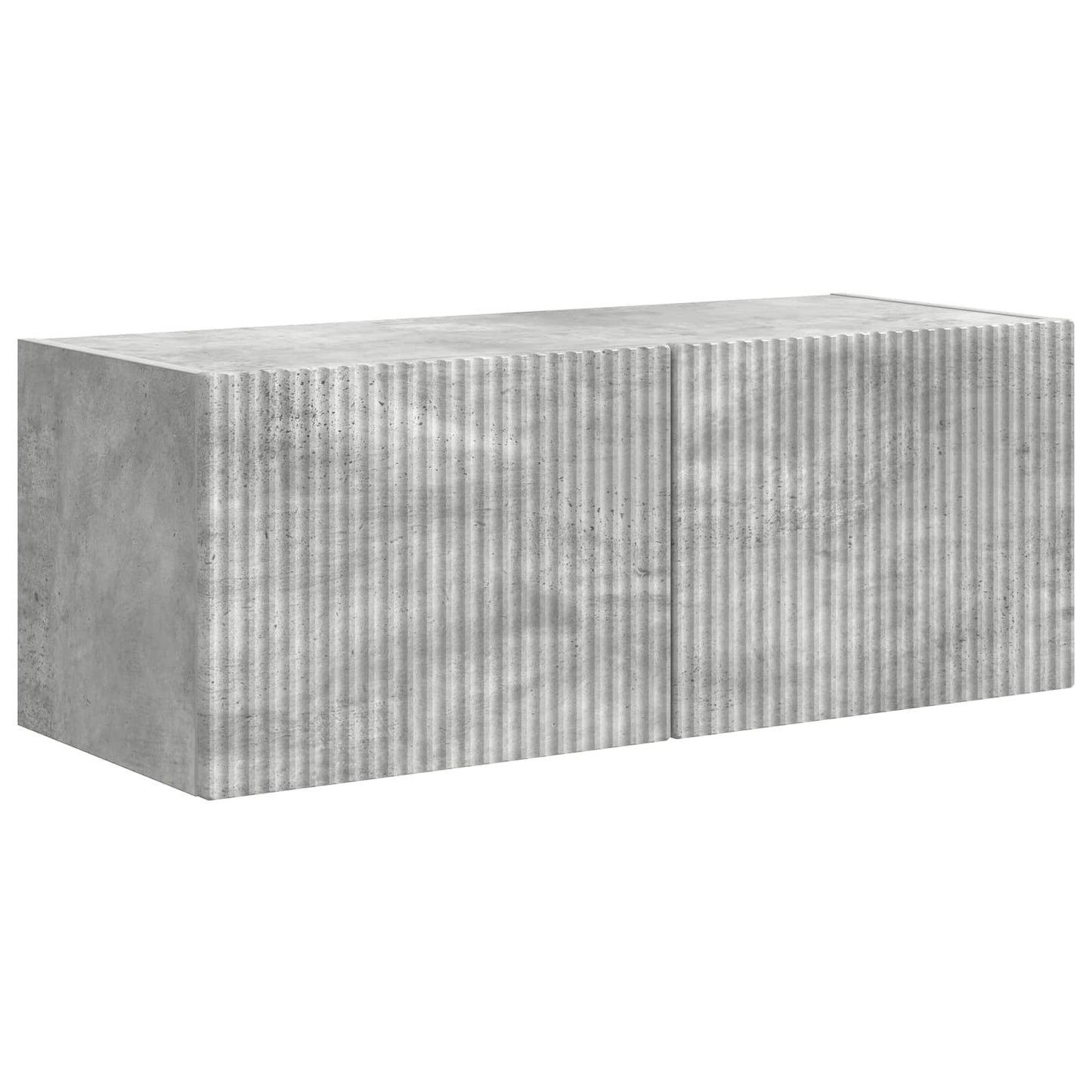 TV Cabinet Set 4 pcs Concrete Grey Engineered Wood