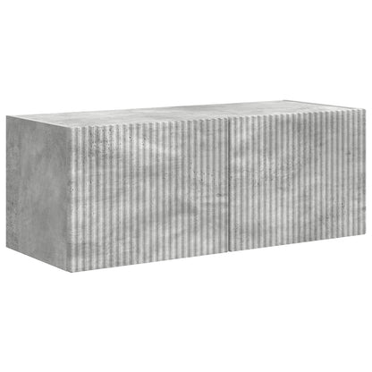 TV Cabinet Set 4 pcs Concrete Grey Engineered Wood