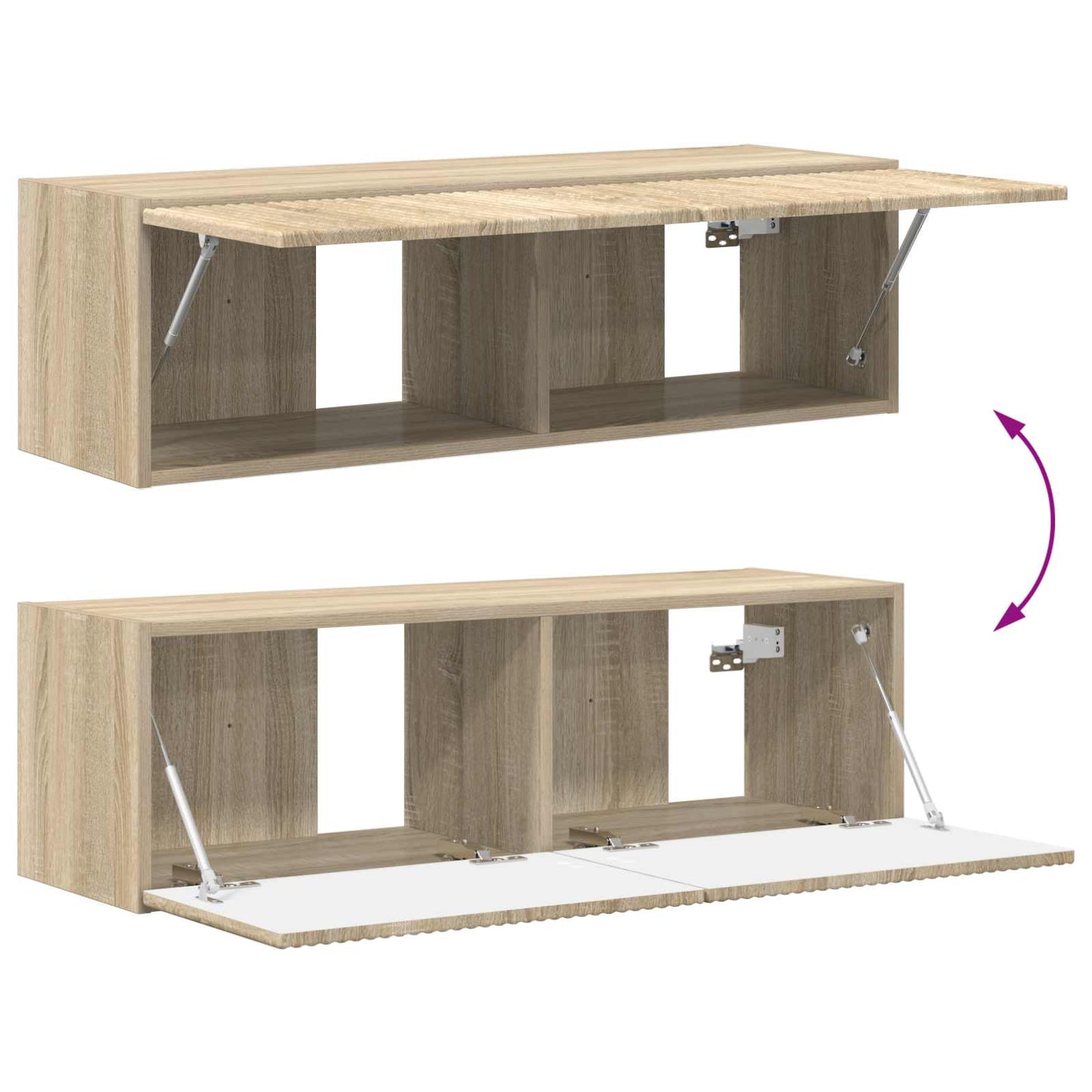 TV Cabinet 8 pcs Sonoma Oak
