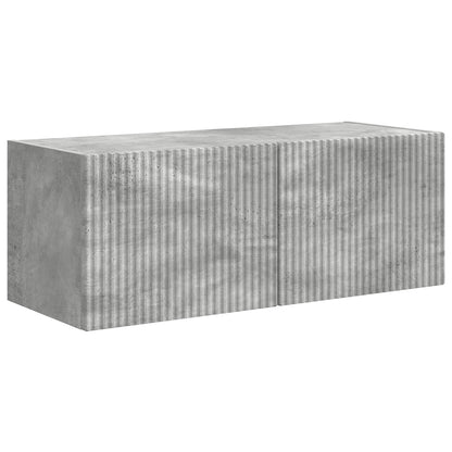 TV Cabinet Set 4 pcs Concrete Grey Engineered Wood