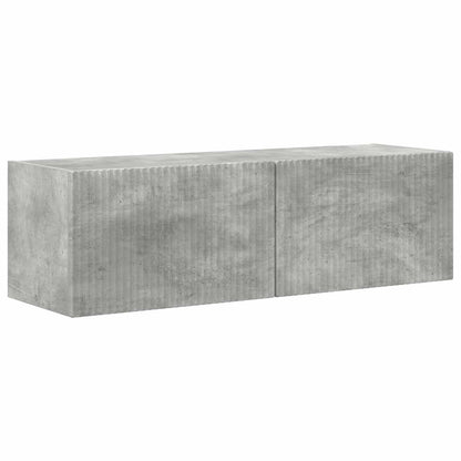 TV Cabinet Set 4 pcs Concrete Grey Engineered Wood