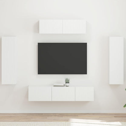 TV Cabinet 5 pcs White