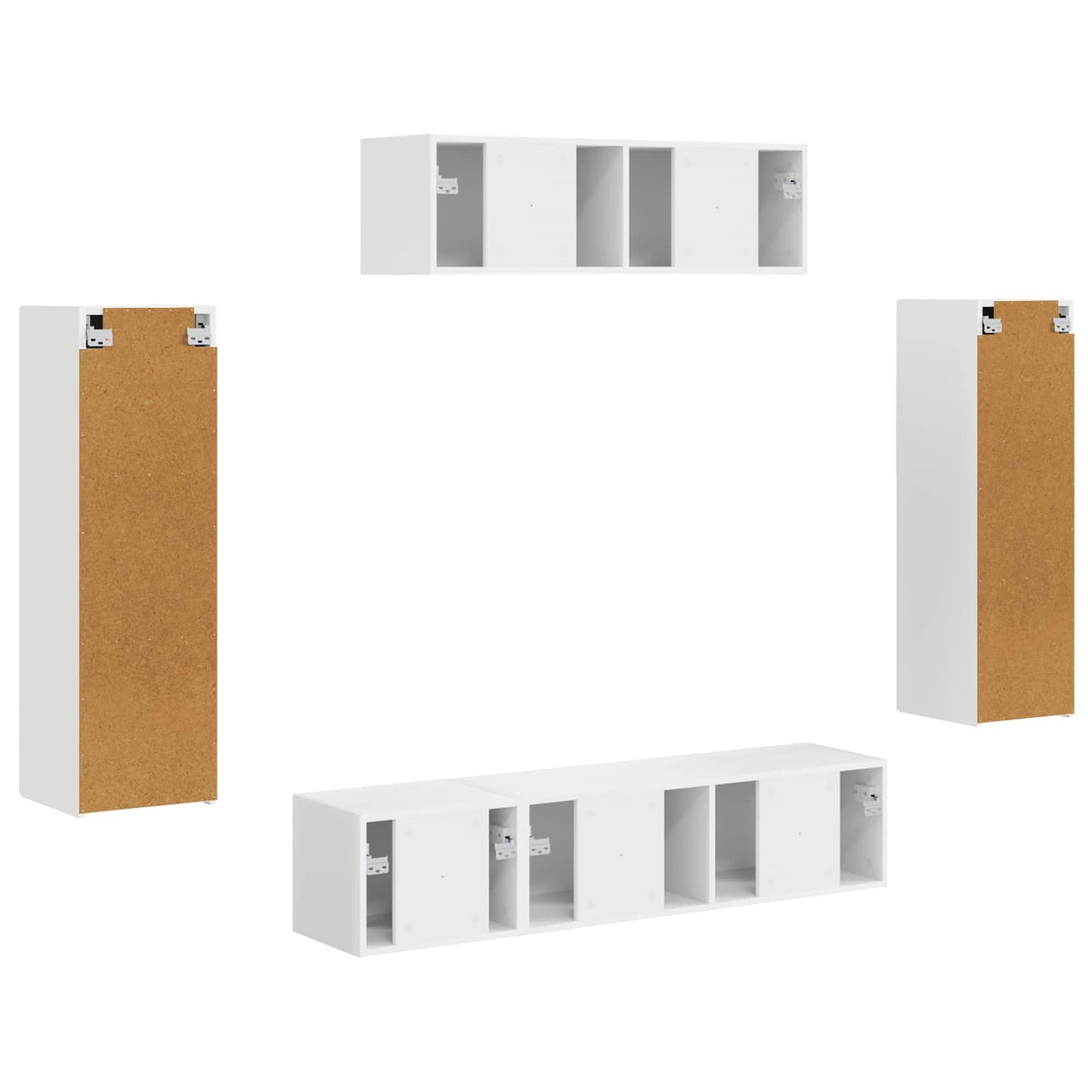 TV Cabinet 5 pcs White