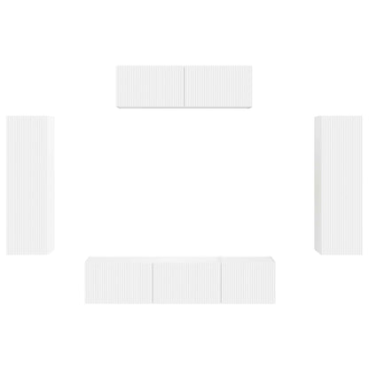 TV Cabinet 5 pcs White