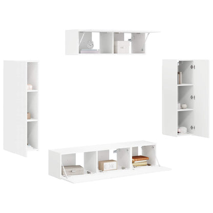 TV Cabinet 5 pcs White