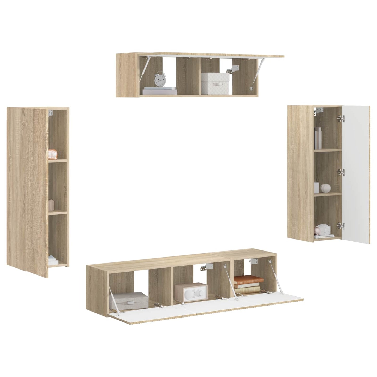 TV Cabinet 5 pcs Sonoma Oak