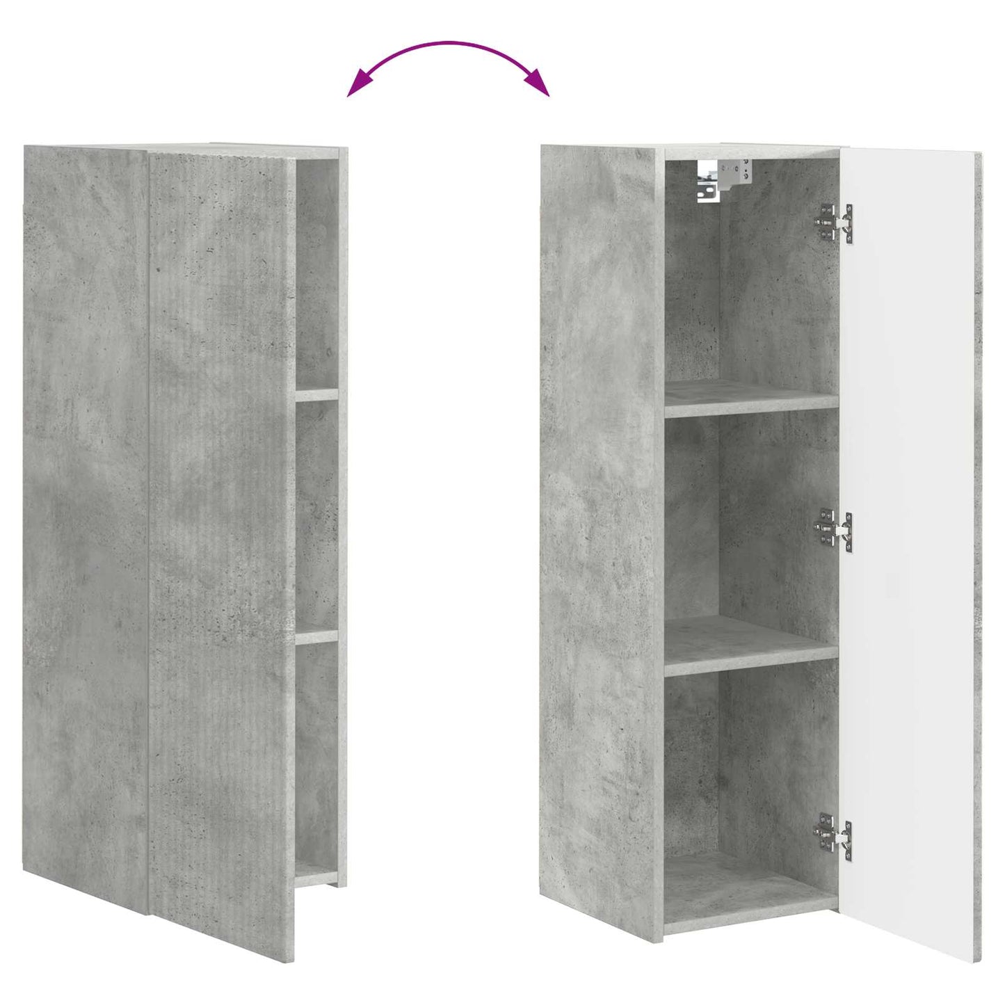 TV Cabinet 5 pcs Concrete Grey