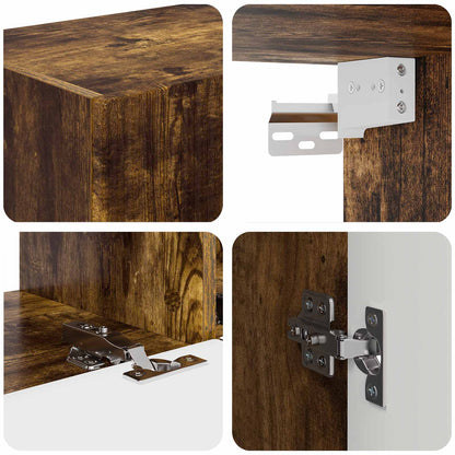 TV Cabinet 5 pcs Smoked Oak