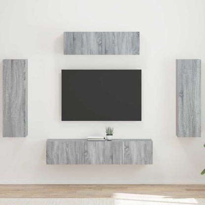 TV Cabinet 5 pcs Grey Sonoma