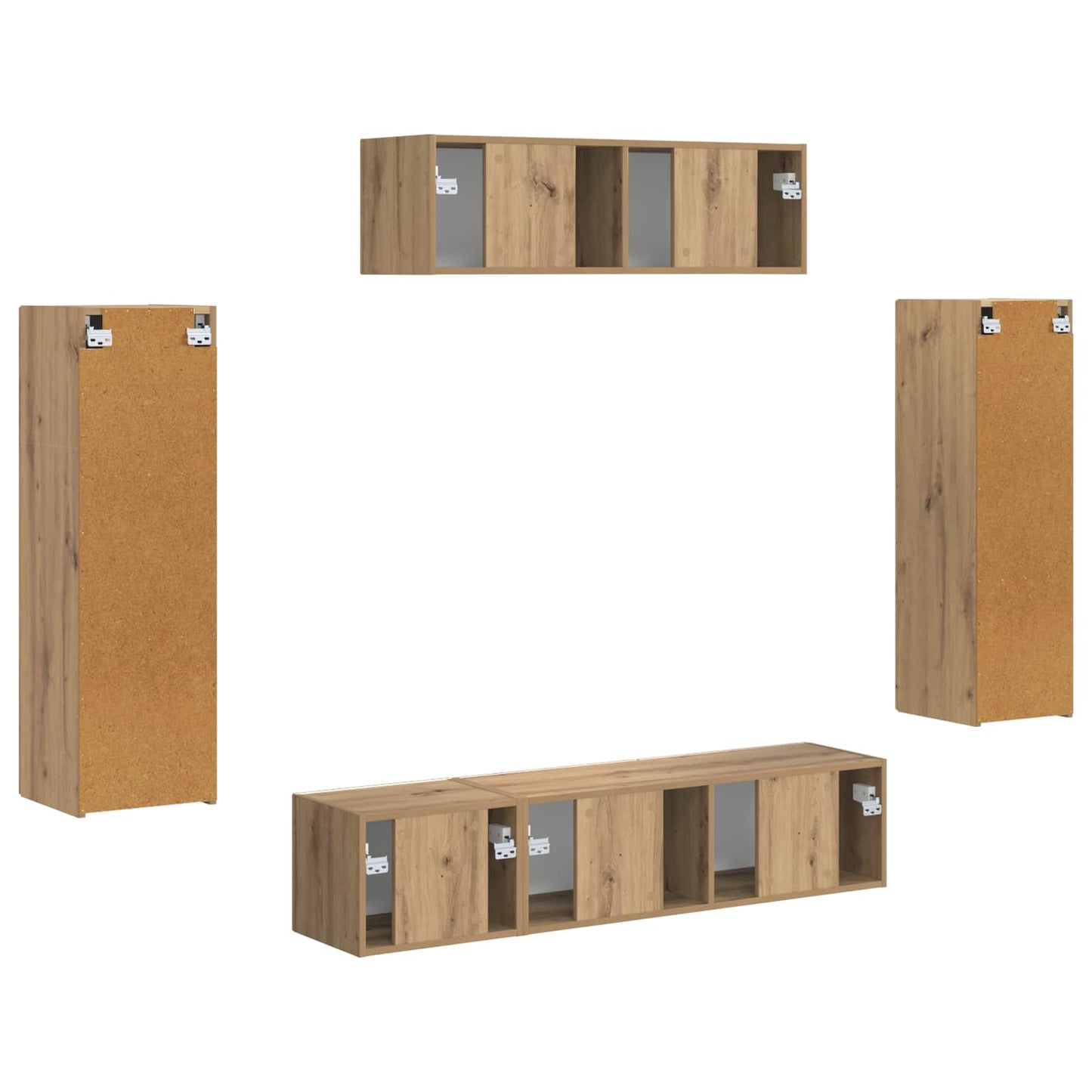 TV Cabinet 5 pcs Artisan Oak