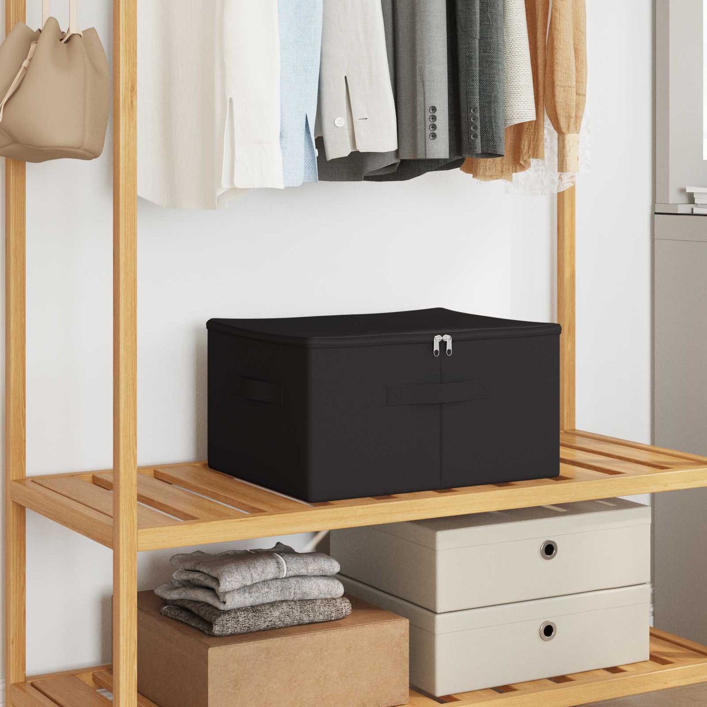 Storage Box Anthracite 43 x 34 x 23 cm Non-woven fabric