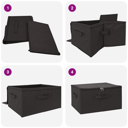 Storage Box 6 pcs Anthracite 43 x 34 x 23 cm Non-woven fabric