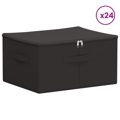 Storage Box 24 pcs Non-woven fabric 43 x 34 x 23 cm 33.6 L