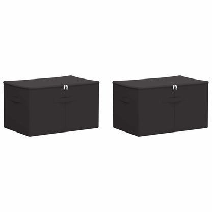 Storage Box 2 pcs Anthracite 60 x 43 x 35 cm Non-woven fabric