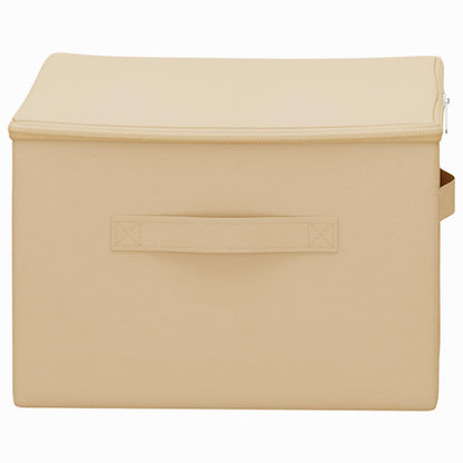 Storage Box Cream 43 x 34 x 23 cm Non-woven fabric