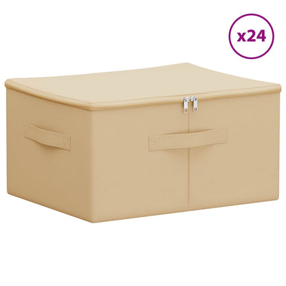 Storage Box 24 pcs Non-woven fabric 50 x 30 x 25 cm 37.5 L