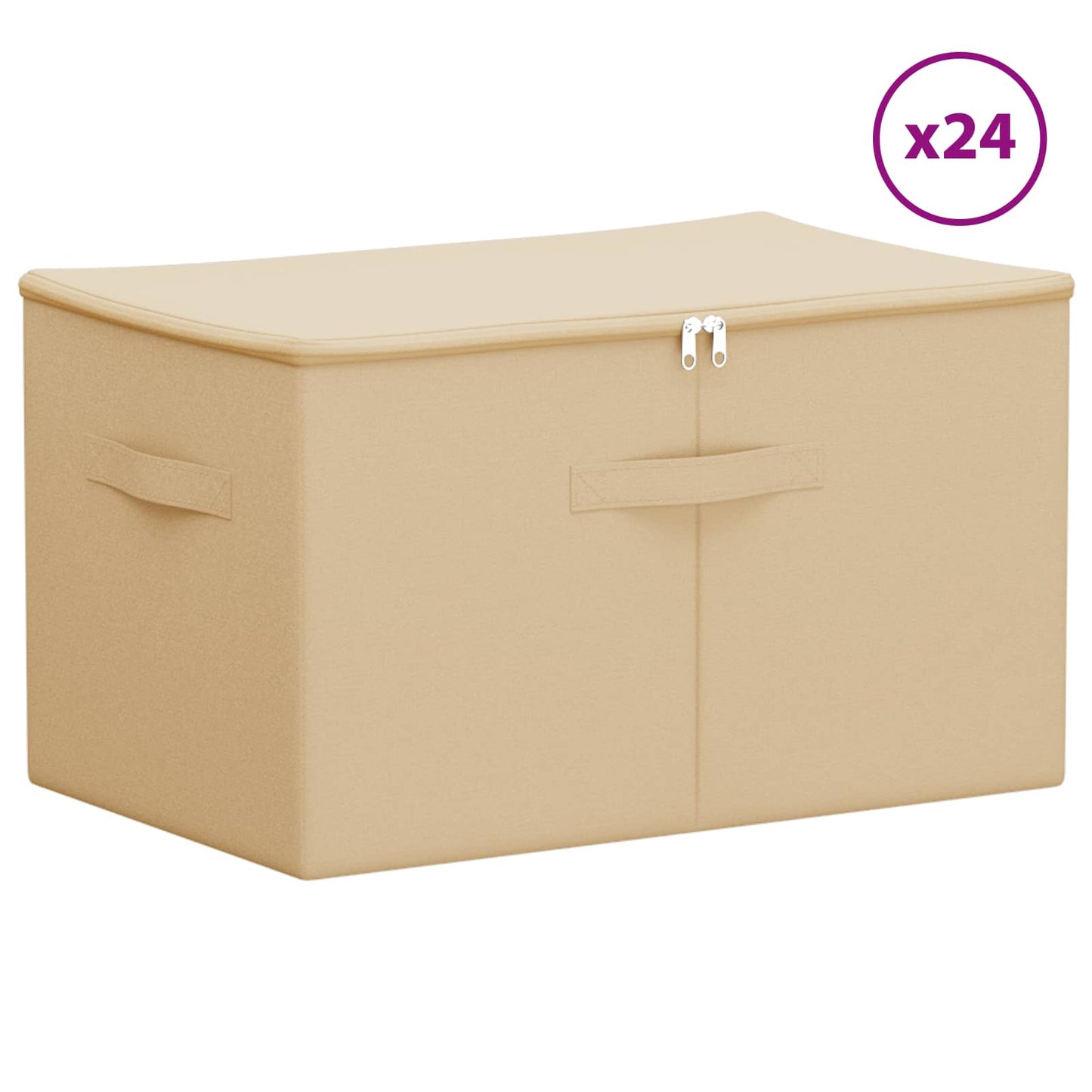 Storage Box 24 pcs Non-woven fabric 55 x 35 x 32 cm 61.6 L