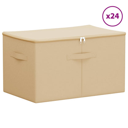 Storage Box 24 pcs Non-woven fabric 55 x 35 x 32 cm 61.6 L