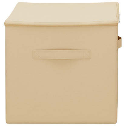 Storage Box 2 pcs Cream 60 x 43 x 35 cm Non-woven fabric