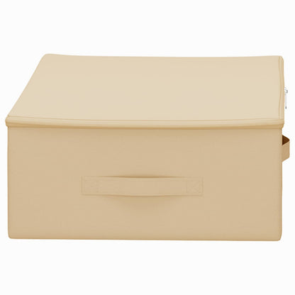 Storage Box 6 pcs Cream 70 x 40 x 18 cm Non-woven fabric