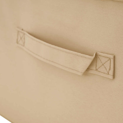Storage Box Cream 90 x 48 x 15 cm Non-woven fabric