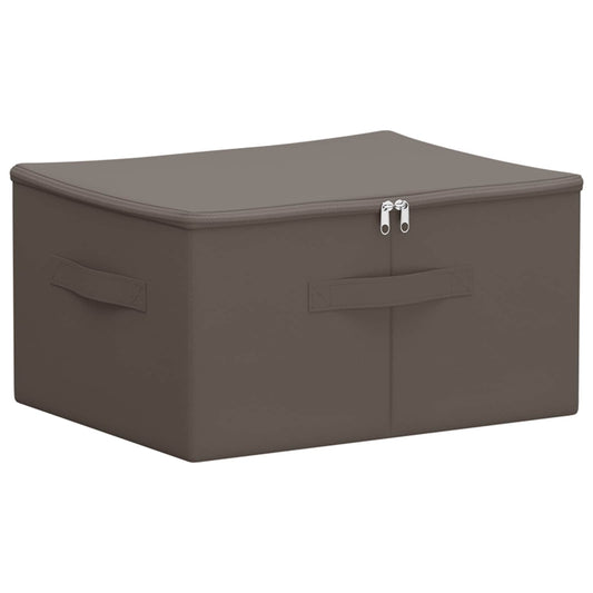 Storage Box 24 pcs Non-woven fabric 43 x 34 x 23 cm 33.6 L Grey