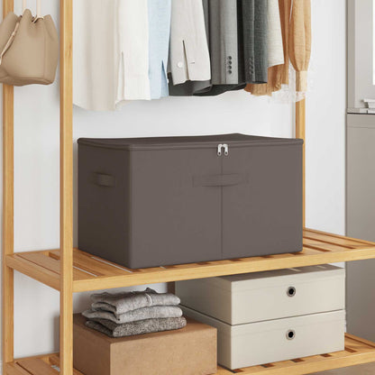 Storage Box Grey 60 x 43 x 35 cm Non-woven fabric