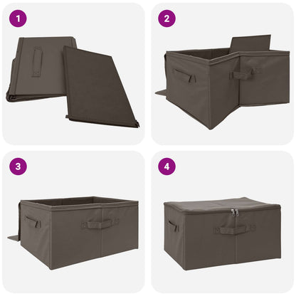 Storage Box Grey 60 x 43 x 35 cm Non-woven fabric