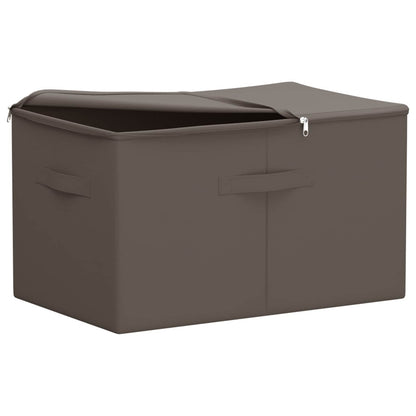 Storage Box 2 pcs Grey 60 x 43 x 35 cm Non-woven fabric
