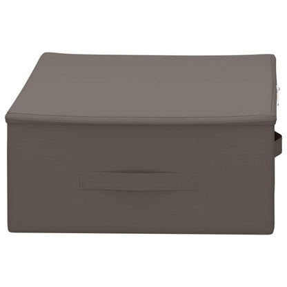 Storage Box 6 pcs Grey 70 x 40 x 18 cm Non-woven fabric