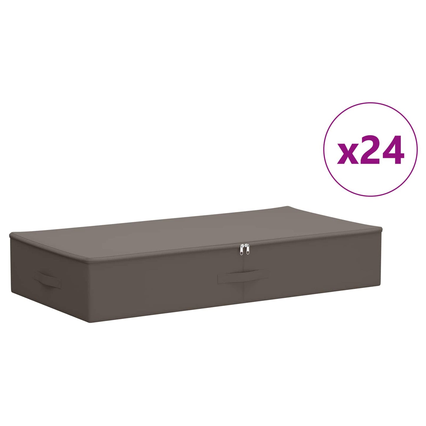 Storage Box 24 pcs Non-woven fabric 90 x 48 x 15 cm 64.8 L Grey