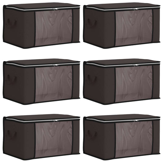 Storage Box with Transparent Side Window 6 pcs Non-woven fabric