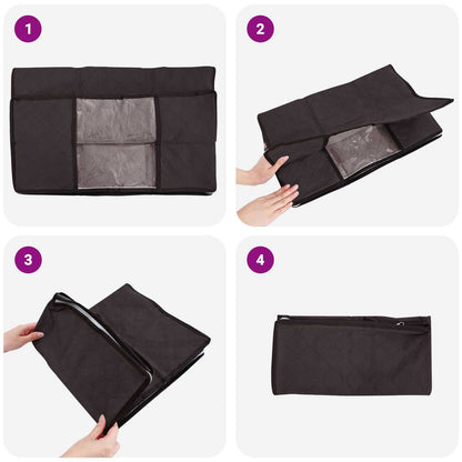 Storage Box with Transparent Side Window Anthracite
