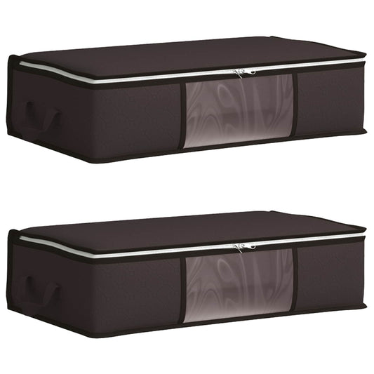 Storage Box with Transparent Side Window 2 pcs Non-woven fabric