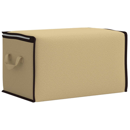 Storage Box with Transparent Side Window 6 pcs Cream