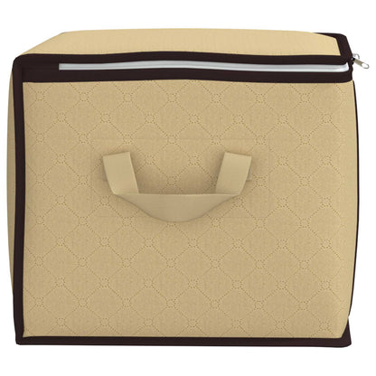 Storage Box with Transparent Side Window 6 pcs Cream
