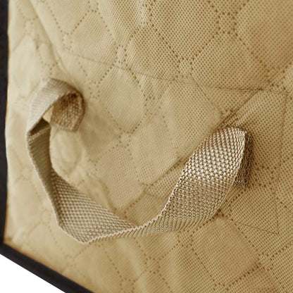 Storage Box with Transparent Side Window Cream 70 x 40 x 18 cm