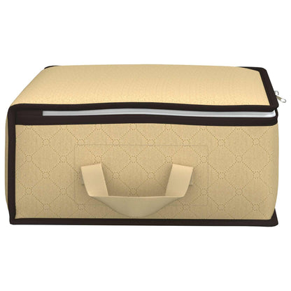 Storage Box with Transparent Side Window Cream 70 x 40 x 18 cm
