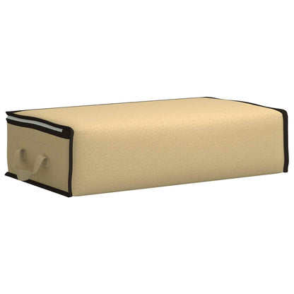 Storage Box with Transparent Side Window 6 pcs Cream