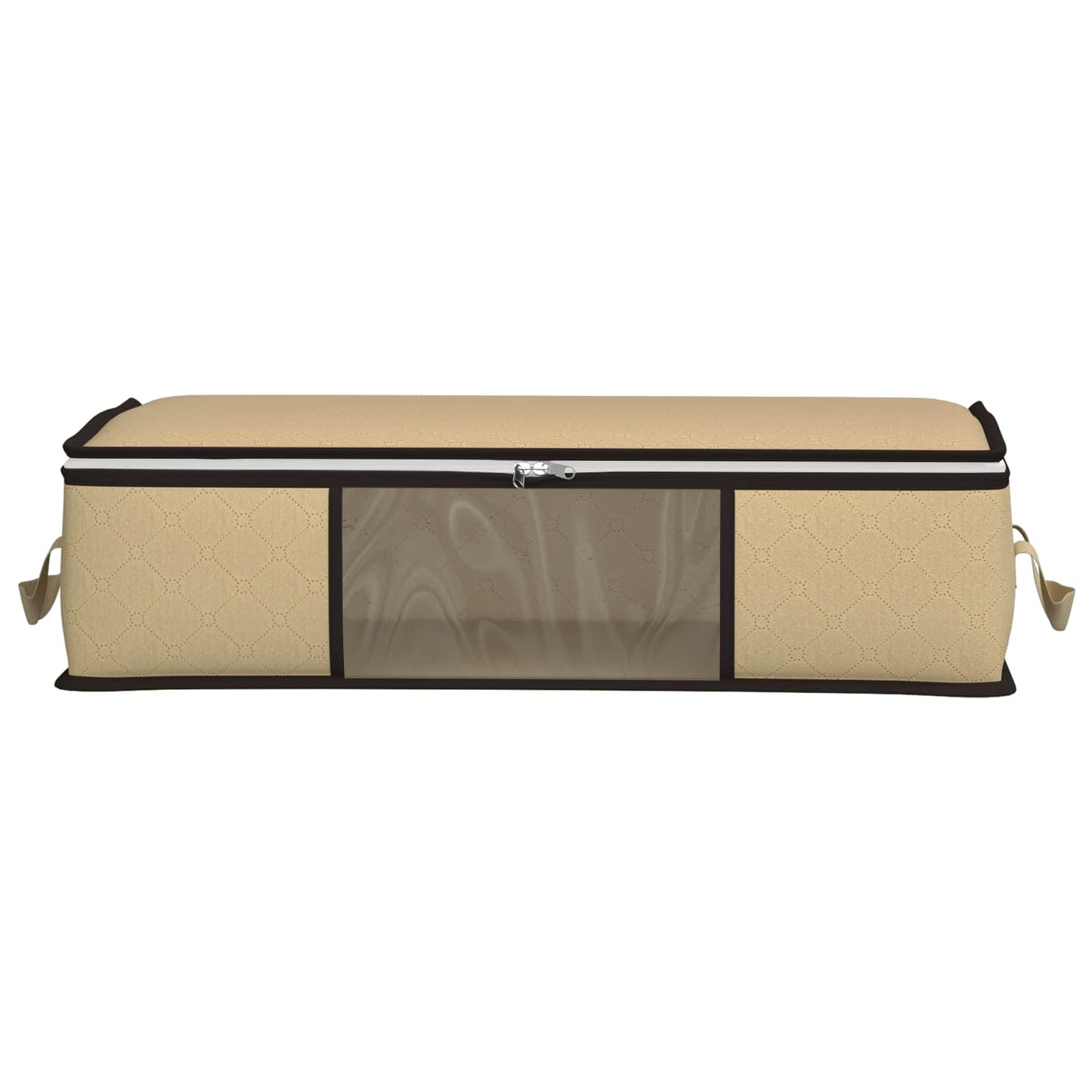 Storage Box with Transparent Side Window 6 pcs Cream