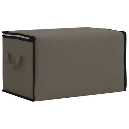 Storage Box with Transparent Side Window Grey 43 x 34 x 23 cm