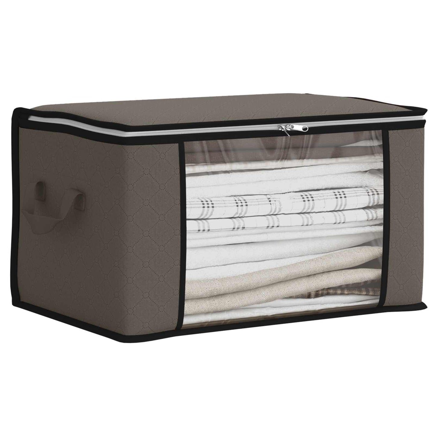 Storage Box with Transparent Side Window 6 pcs Grey
