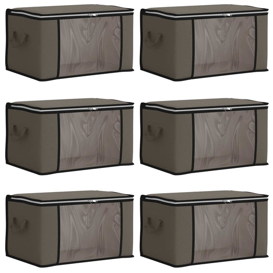 Storage Box with Transparent Side Window 6 pcs Non-woven fabric