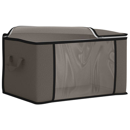 Storage Box with Transparent Side Window 6 pcs Grey