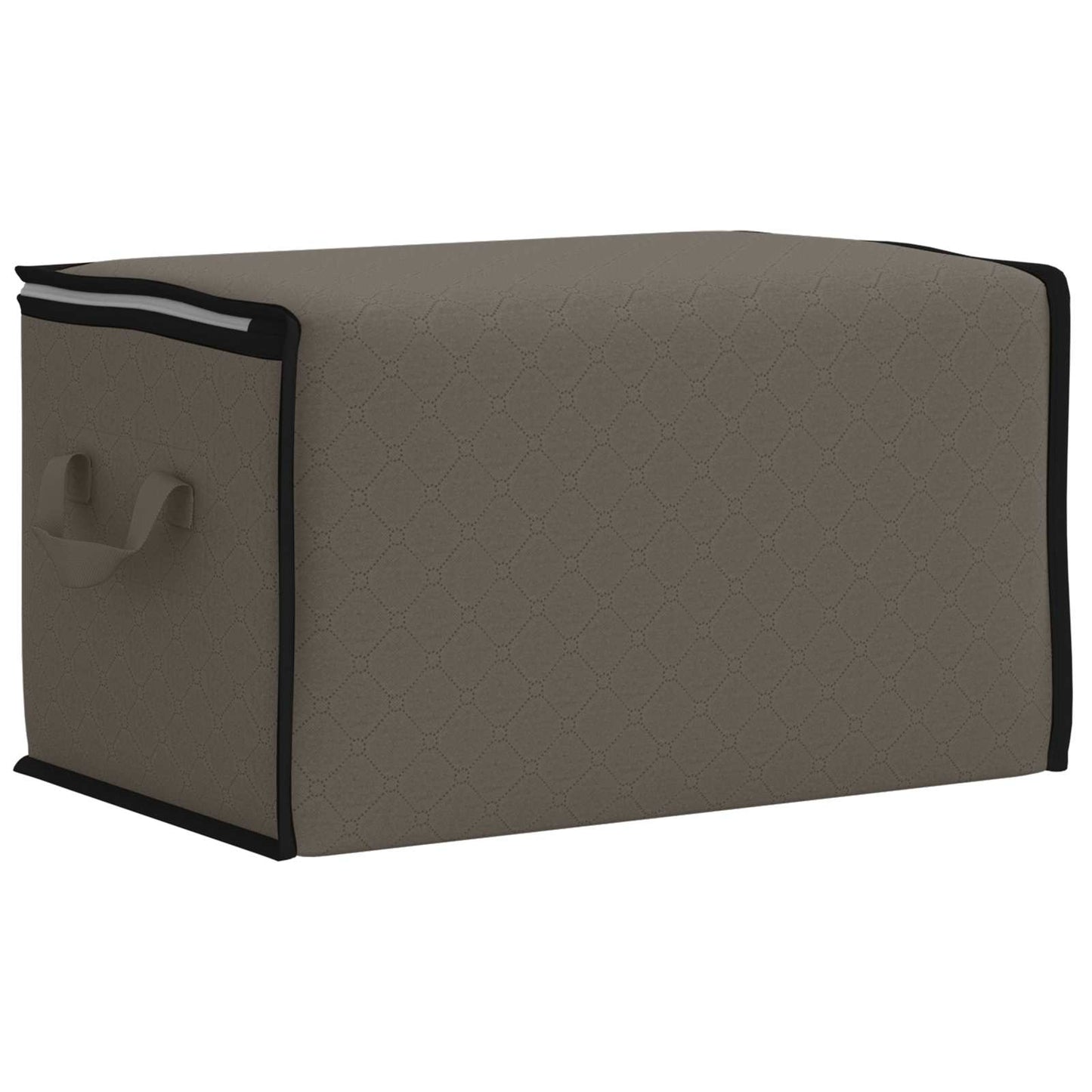 Storage Box with Transparent Side Window Grey 60 x 43 x 35 cm