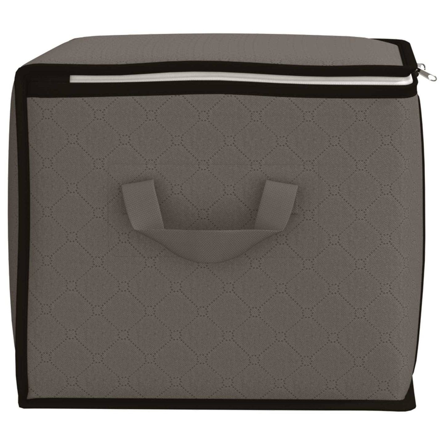 Storage Box with Transparent Side Window Grey 60 x 43 x 35 cm