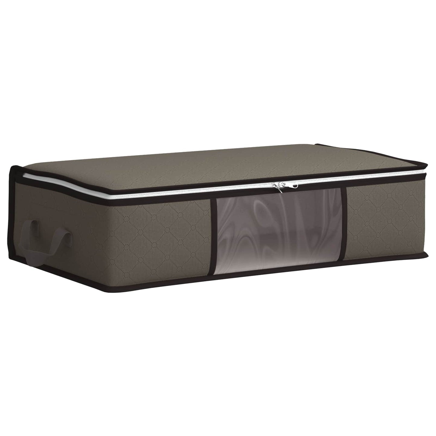 Storage Box with Transparent Side Window Grey 70 x 40 x 18 cm