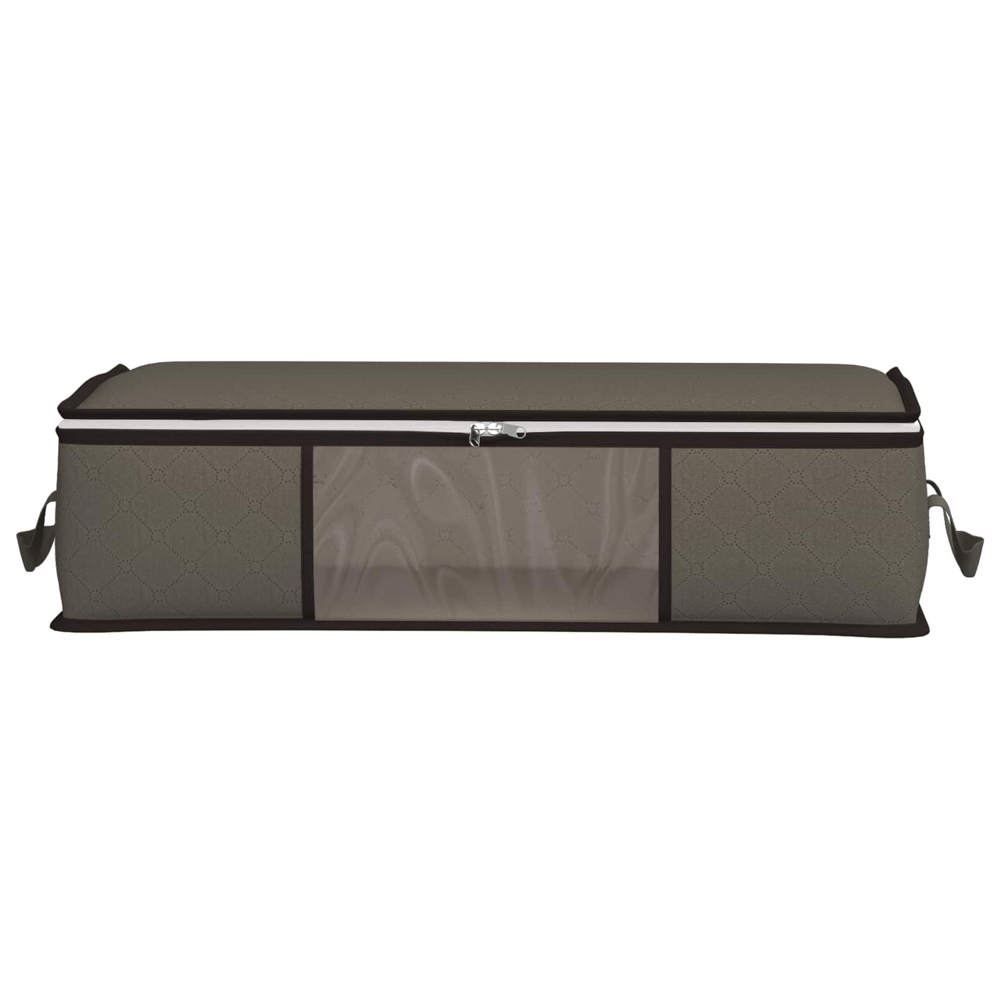 Storage Box with Transparent Side Window Grey 70 x 40 x 18 cm