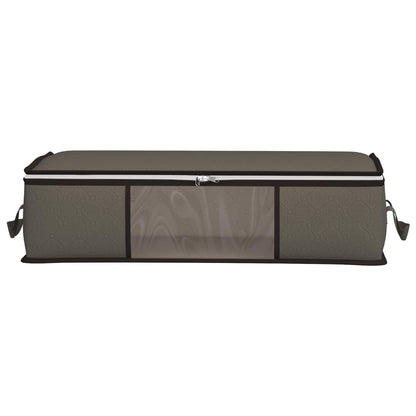 Storage Box with Transparent Side Window Grey 70 x 40 x 18 cm