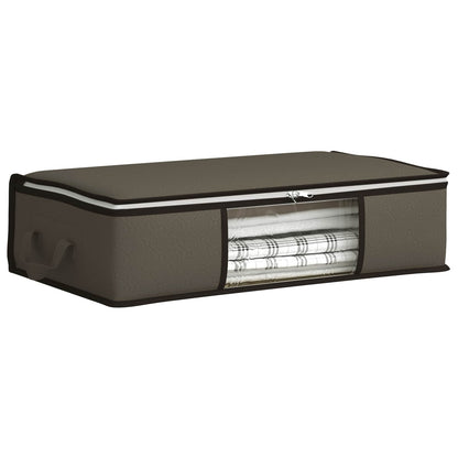 Storage Box with Transparent Side Window Grey 70 x 40 x 18 cm